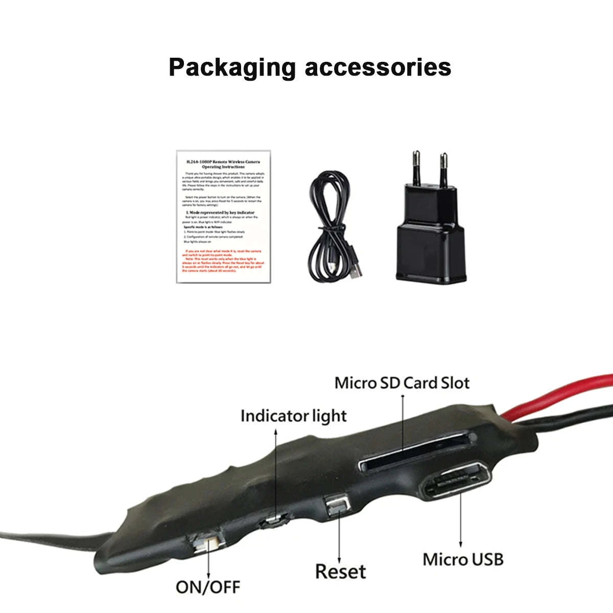 4K DIY Wireless WiFi Mini Camera for Remote Viewing-Model 2 90 degrees