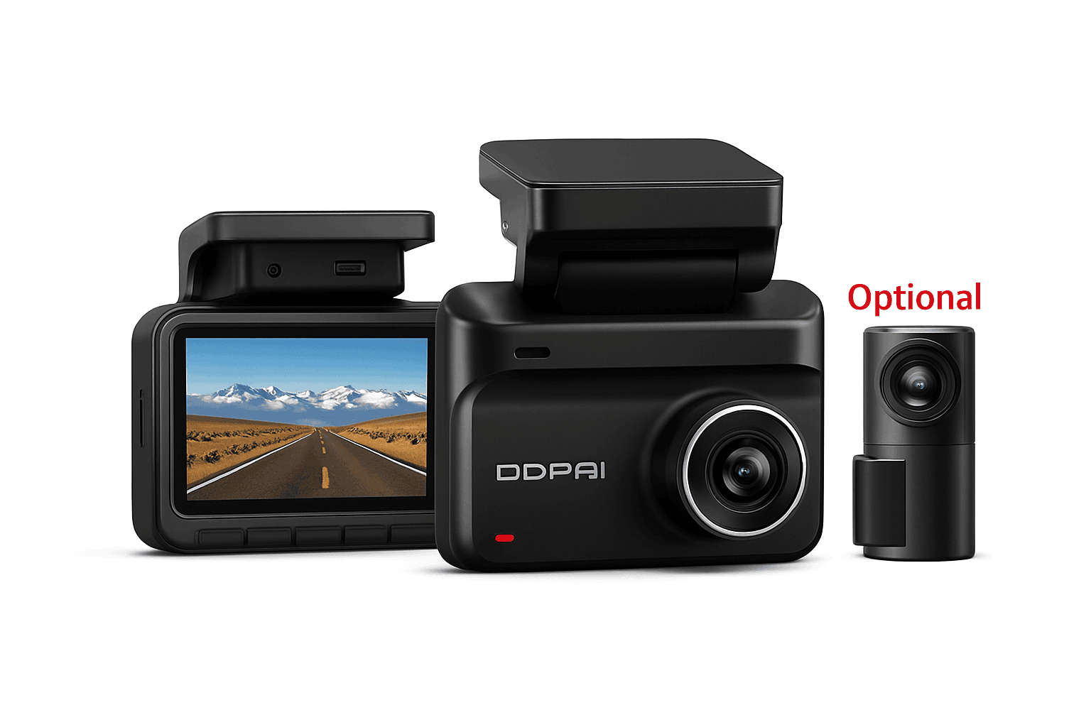4K Dual-Channel Dash Cam with GPS, ADAS and Wi-Fi 6-Z50 Pro Front n Rear / No SD Card