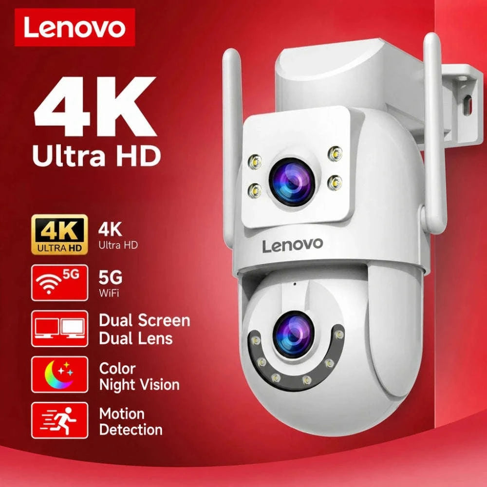 4K Dual Lens Outdoor WiFi Camera with Two-Way Talk, IP66 Waterproof, AI Tracking, Night Vision-4MP / EU Plug / China Mainland