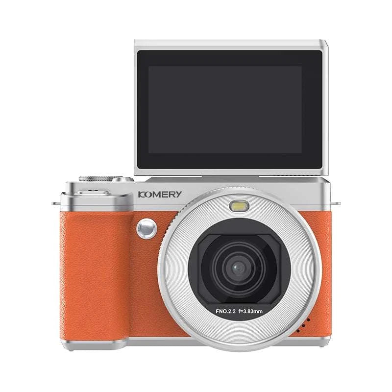 4K Dual Lens Vlogging Camera with Flip Screen & 18X Zoom-Standard / No TF Card