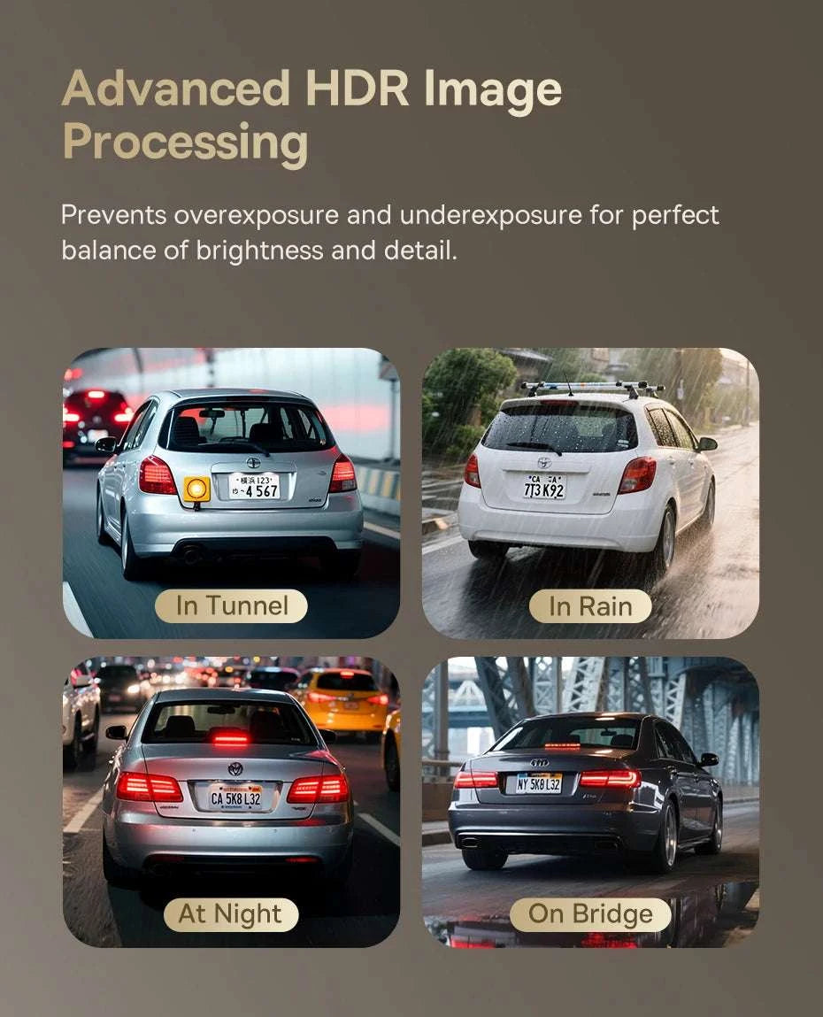 4K Front & 1080P Rear Dash Cam with WiFi6, GPS & Night Vision-Front n Rear / 32G / United States