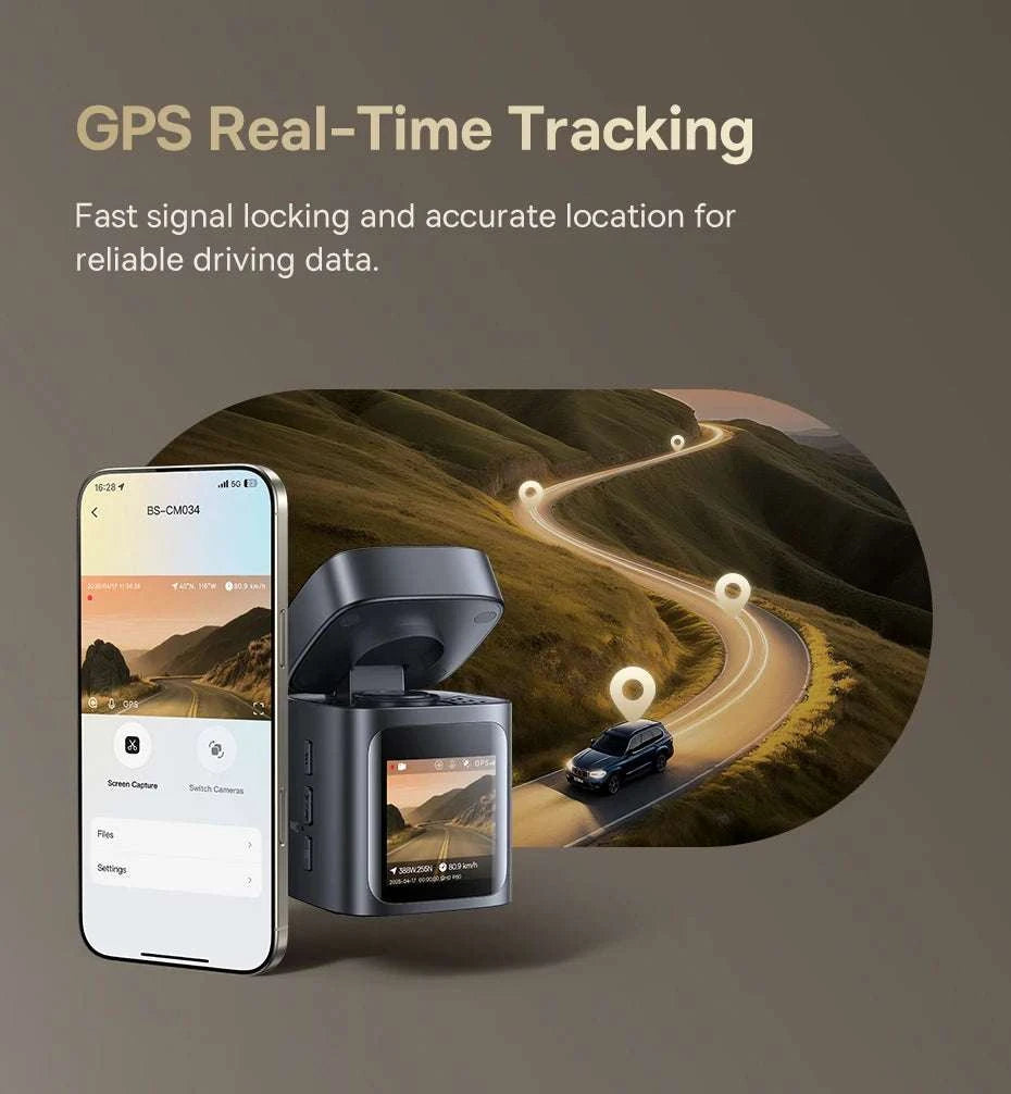 4K Front & 1080P Rear Dash Cam with WiFi6, GPS & Night Vision-Front n Rear / 32G / United States