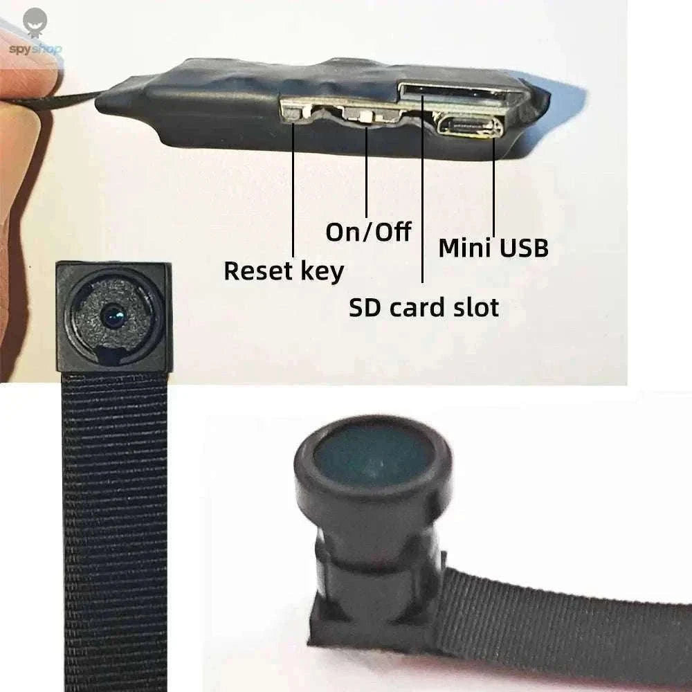 4K HD Mini WiFi Camera with Motion Alerts and Remote Viewing-90 degree camera / Add 128 GB card / CHINA