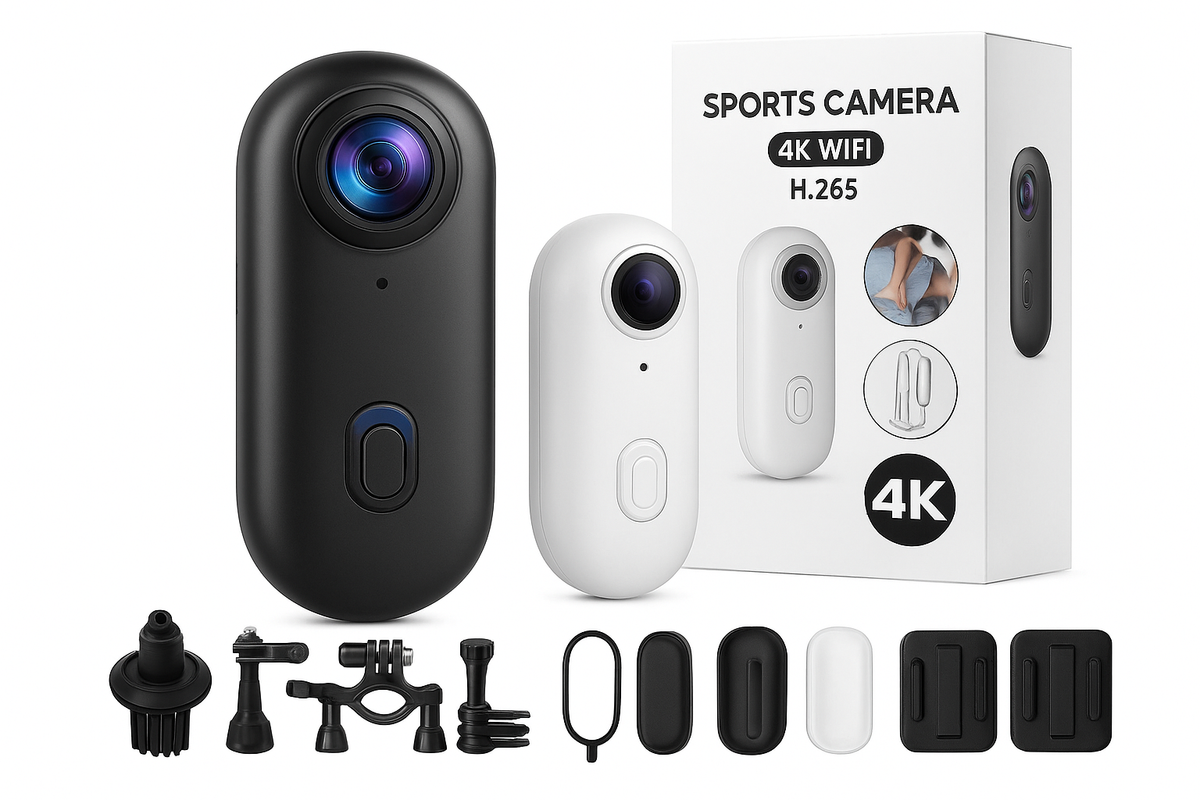 4K Mini Action Camera with WiFi and Waterproof Design