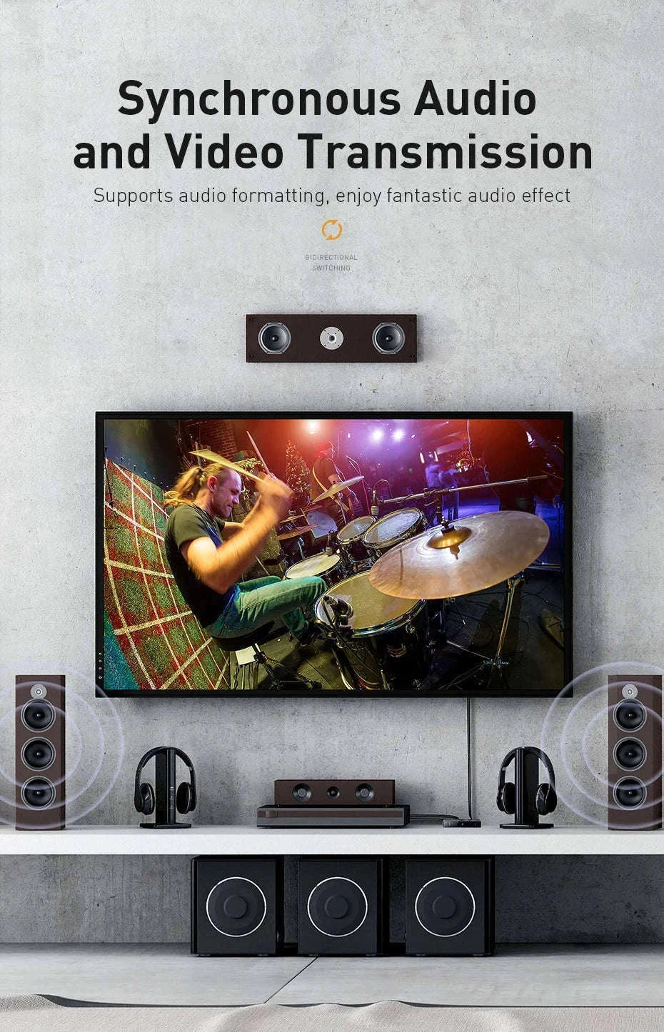 4K HDMI Switcher Bi-Directional 2-in-1 Splitter for TV, PS4, PC-HDMI Switch / HDMI Switch
