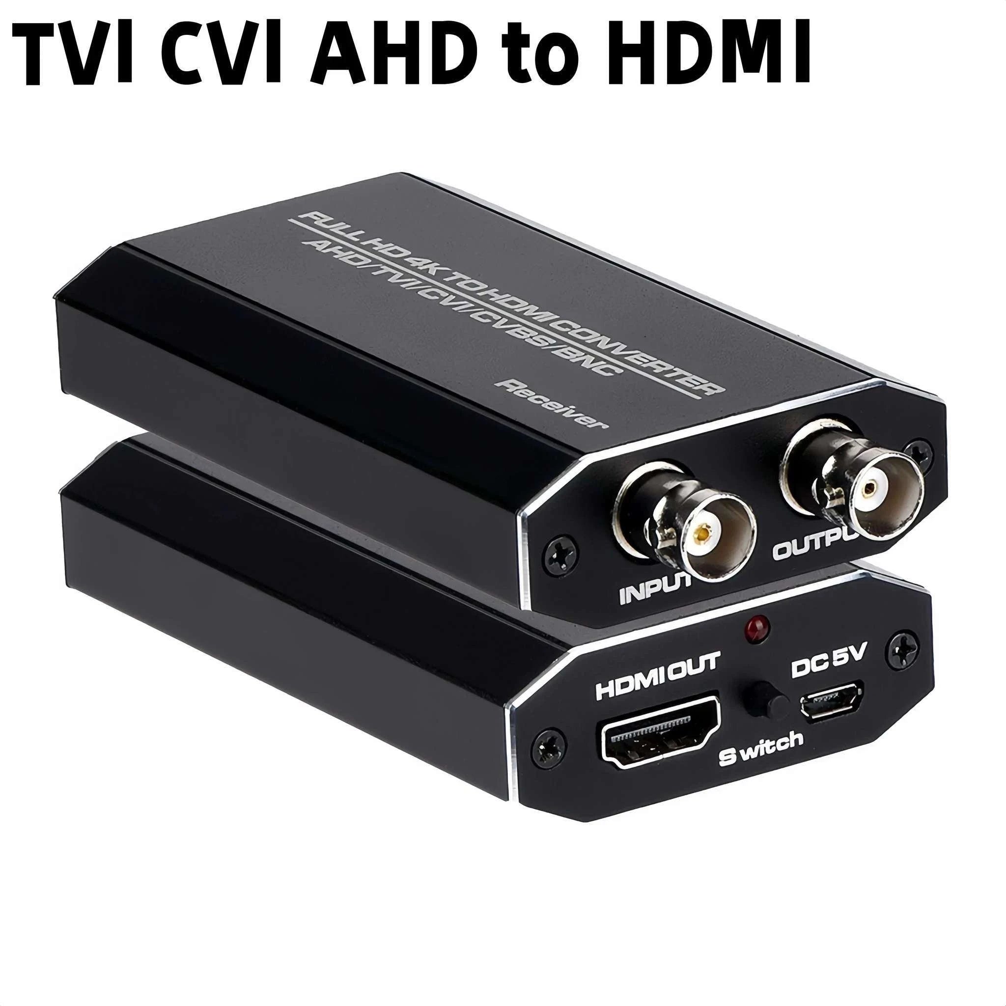 4K HDMI to TVI CVI AHD BNC Video Converter for Long-Distance CCTV-HDMI to TVI CVI AHD