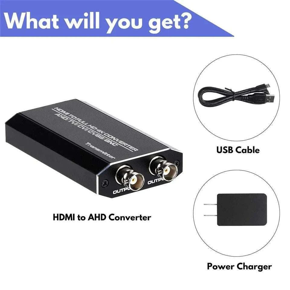4K HDMI to TVI CVI AHD BNC Video Converter-HDMI to TVI CVI AHD