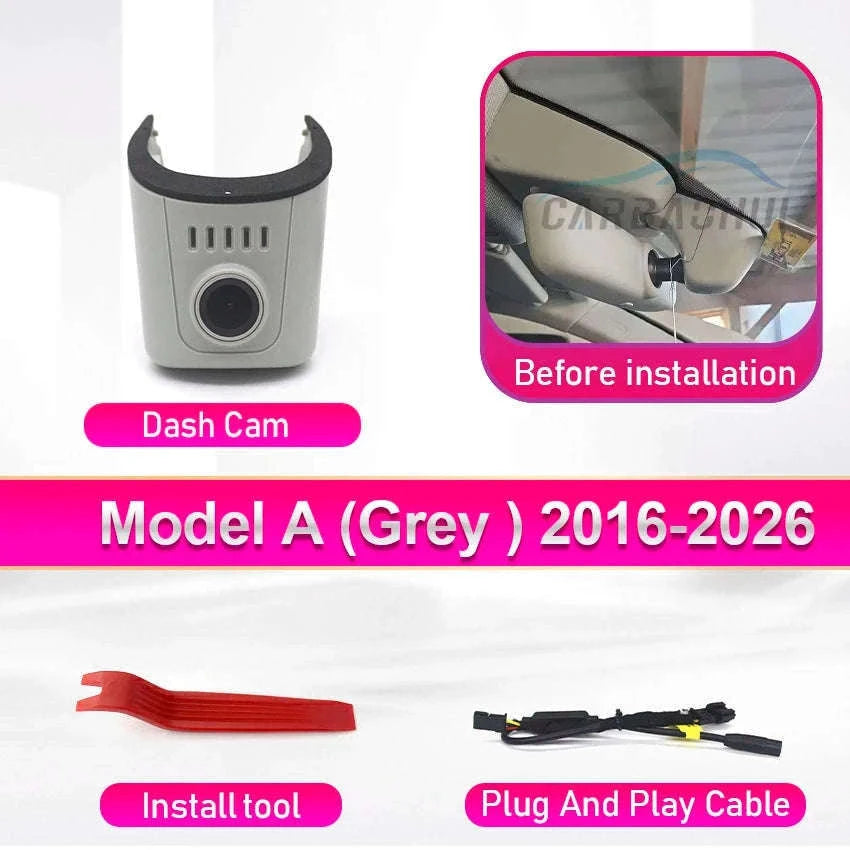 4K Hidden WiFi Dash Cam-black 2016-2026 / 4K Front Cam 128G