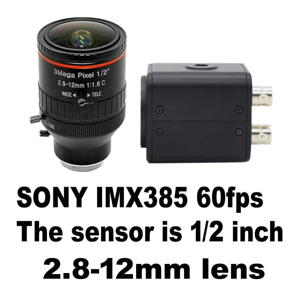4K IMX385 SDI Industrial Camera for Stable, Clear Imaging-IMX290 2.8-12mm lens