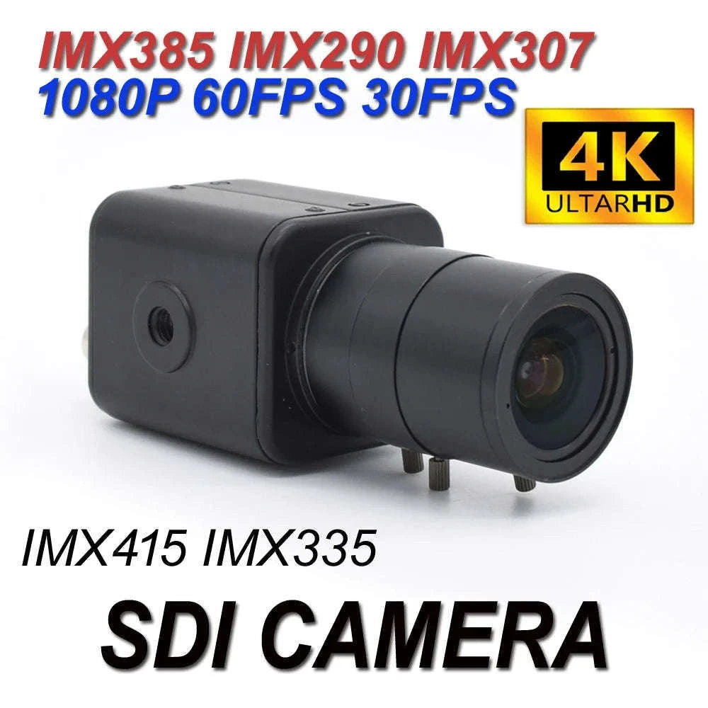 4K IMX385 SDI Industrial Camera for Stable, Clear Imaging-IMX290 2.8-12mm lens