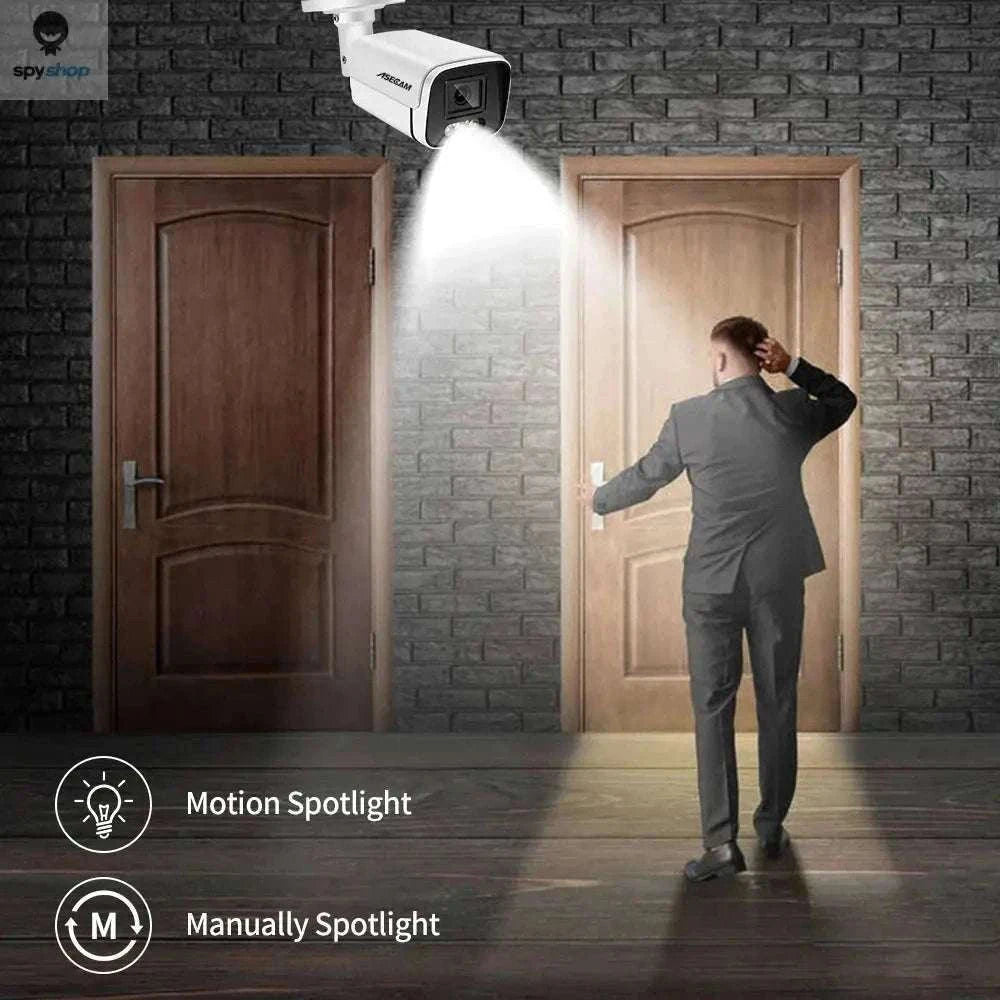 4K IP Security Camera with Color Night Vision and POE-Super 8MP POE / 2.8mm