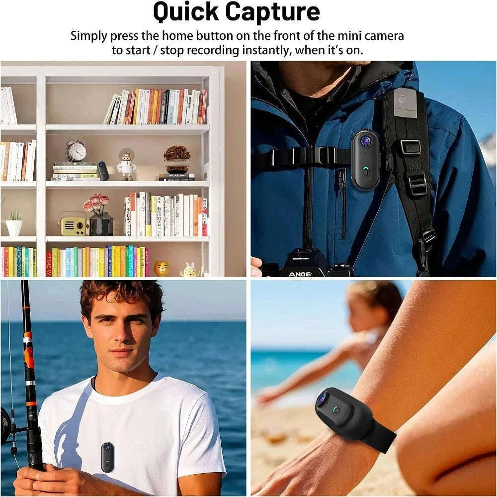 4K Magnetic Mini Body Camera with WiFi POV Recording-UHD Pro 4K (WH-Bas) / With 32G TF Card / China Mainland