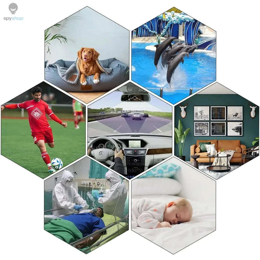 4K Mini Camera WiFi with 4000mAh Battery for Surveillance-No casing  Remote / 95 degree Lens