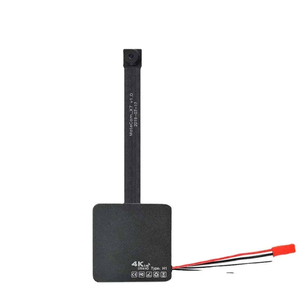 4K Mini Camera WiFi with 4000mAh Battery for Surveillance-No casing  Remote / 95 degree Lens