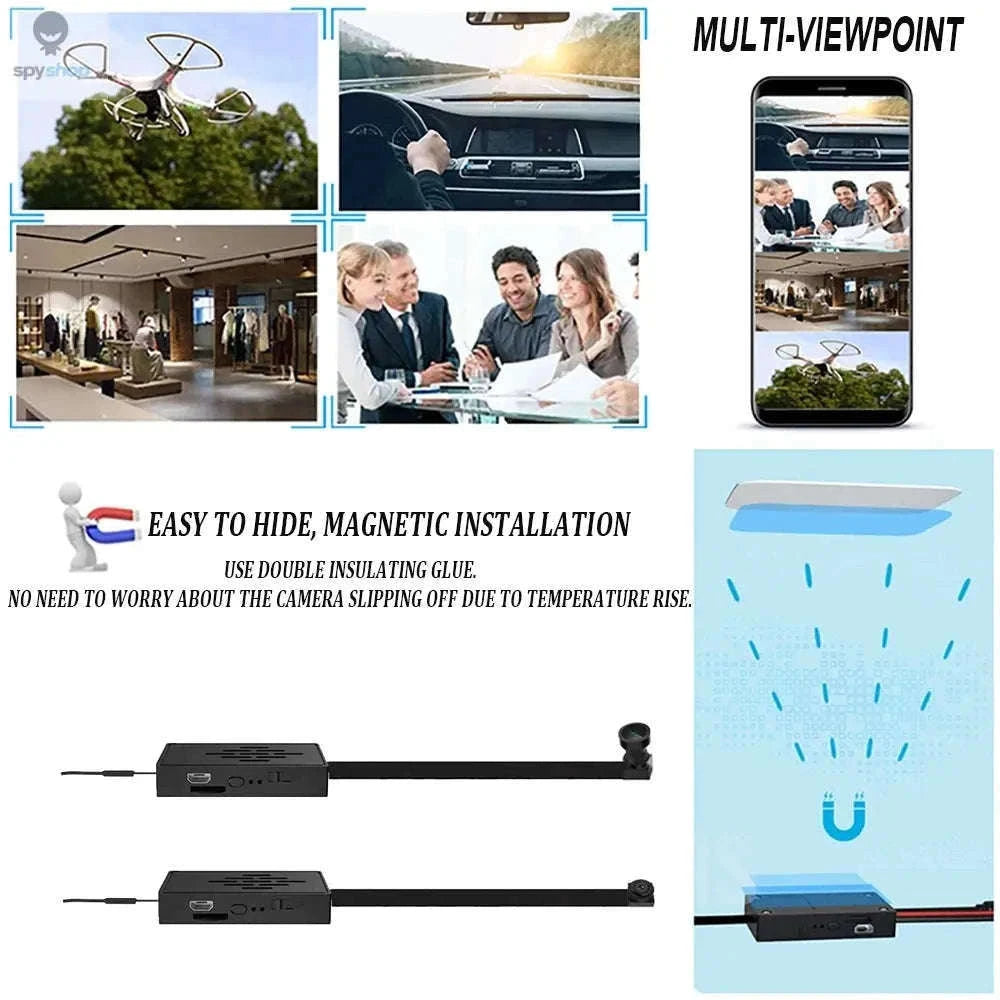4K Mini WiFi Camera for DIY Surveillance and Remote Viewing-Model 1 120 degree / Camera plus 64GB