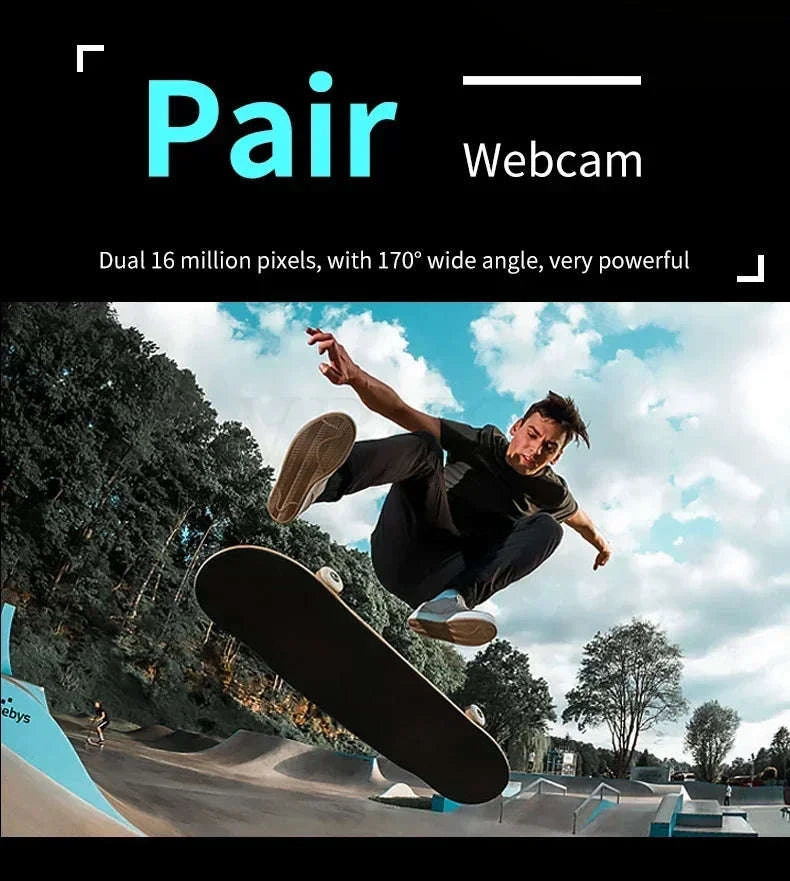 4K Mini WiFi Dual Camera Security Camera-D3 / No card