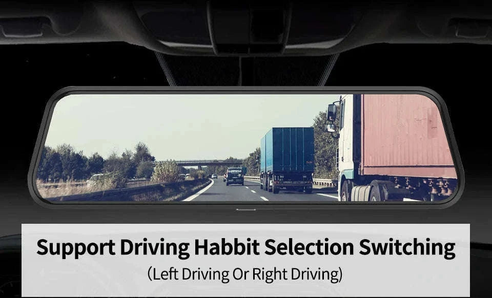 4K Touch Screen Car Dash Cam with Rear Camera-A54-6M RCC-GPS / 128G