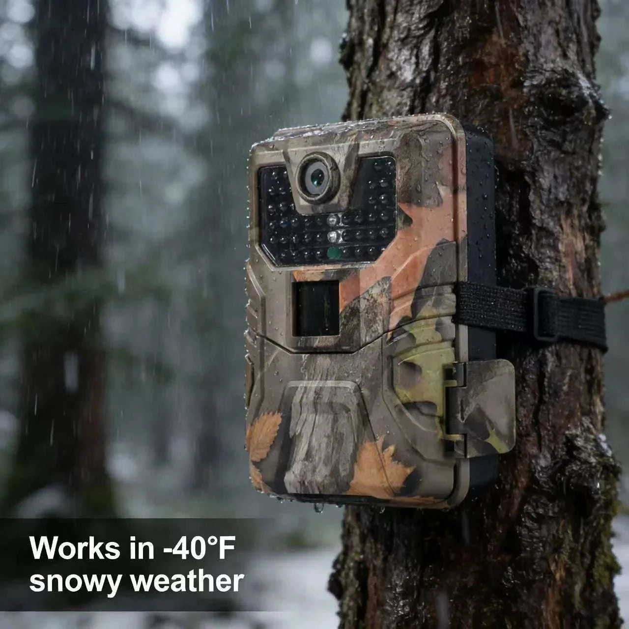 4K Trail Camera 50MP Night Vision Motion Activated IP66 Outdoor-Default Title
