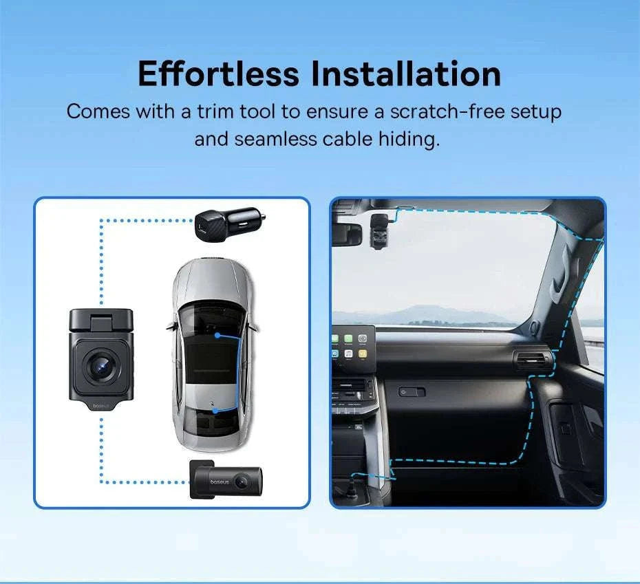 4K UHD Dash Cam with Sony Sensor, WiFi 6 & GPS Recording-Front n Rear n HW / China Mainland / 64G