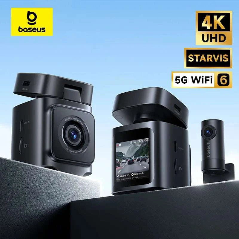 4K UHD Dash Cam with Sony Sensor, WiFi 6 & GPS Recording-Front n Rear n HW / China Mainland / 64G