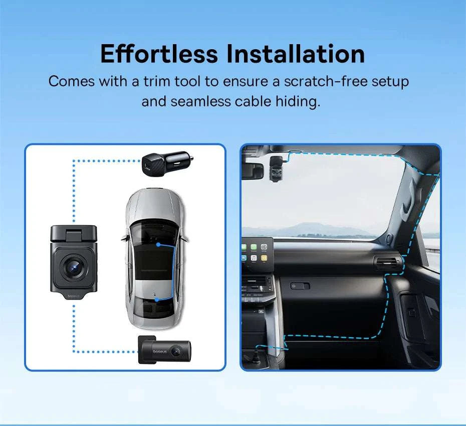 4K UHD Dash Cam with Sony Sensor, WiFi 6 & GPS Recording-Front n Rear n HW / China Mainland / 64G