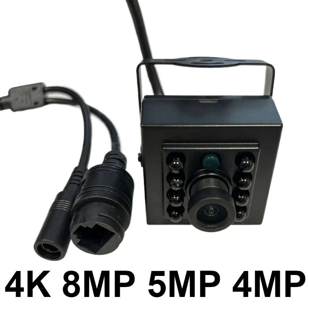 4K Ultra HD 8MP Mini Indoor IP Security Camera-4K 8MP add POE / 1.6mm
