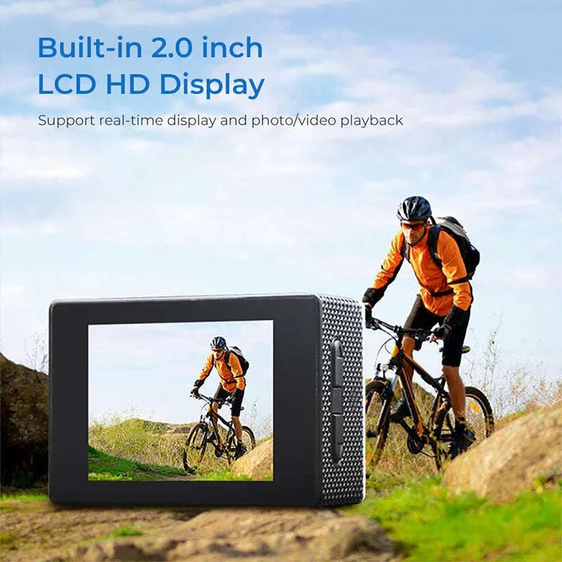 4K Ultra HD Action Camera with Waterproof Case-Default Title