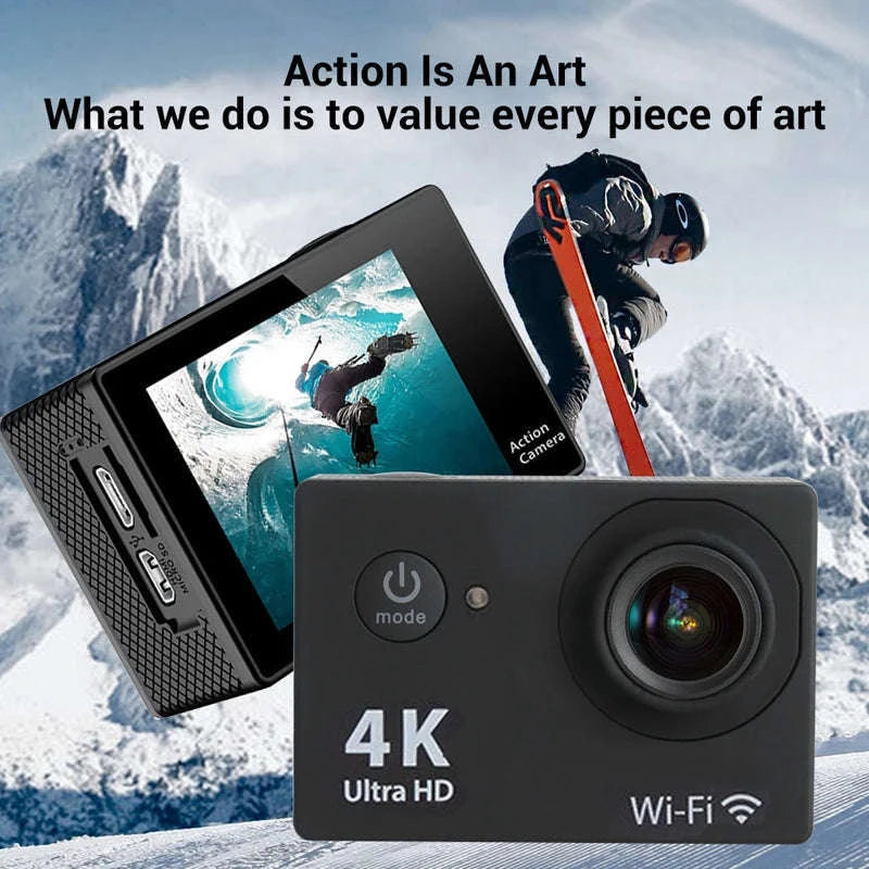 4K Underwater Action Camera-Blue