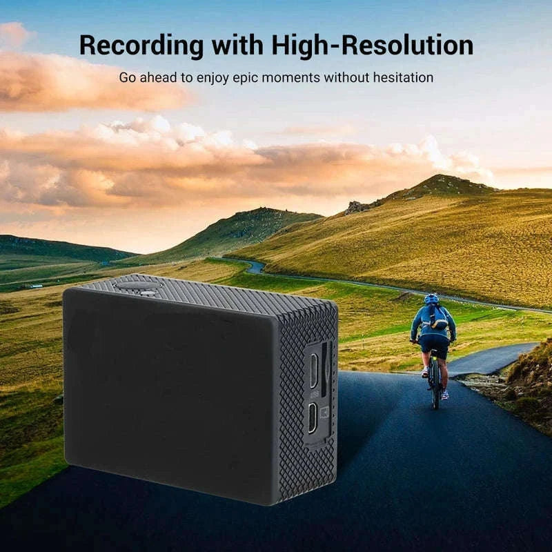 4K Underwater Action Camera with WiFi, Loop Recording-Blue