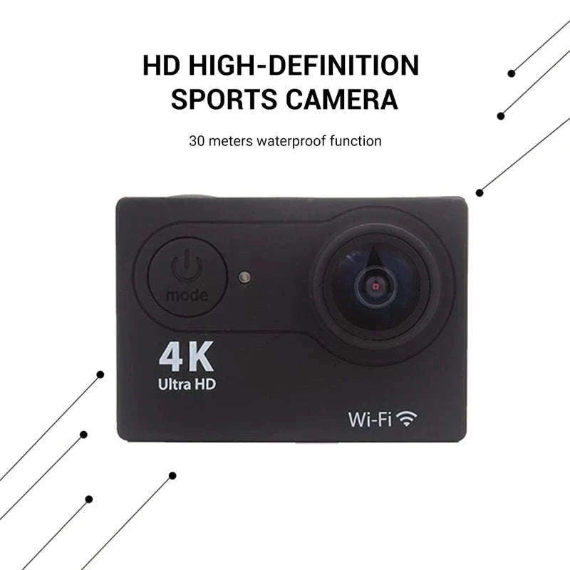 4K Underwater Action Camera with WiFi, Loop Recording-Blue