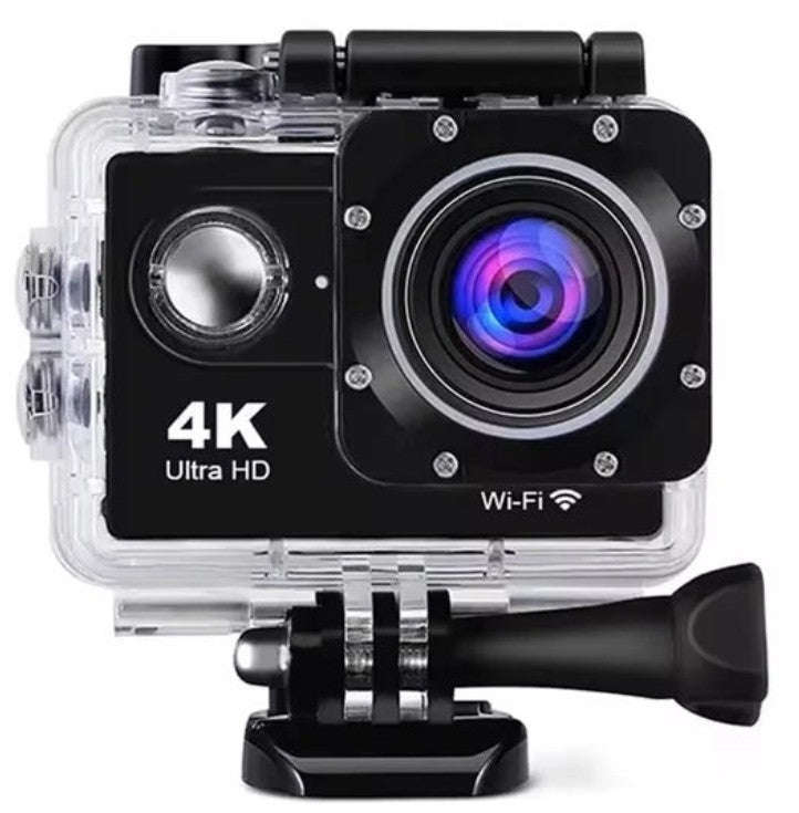 4K Underwater Action Camera with WiFi, Loop Recording-Blue