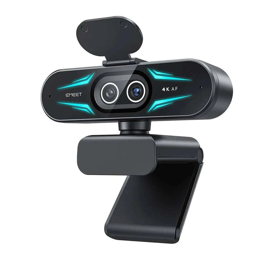 4K Webcam with Autofocus, Dual Mics & RGB Light for Streaming-4K Webcam / China Mainland
