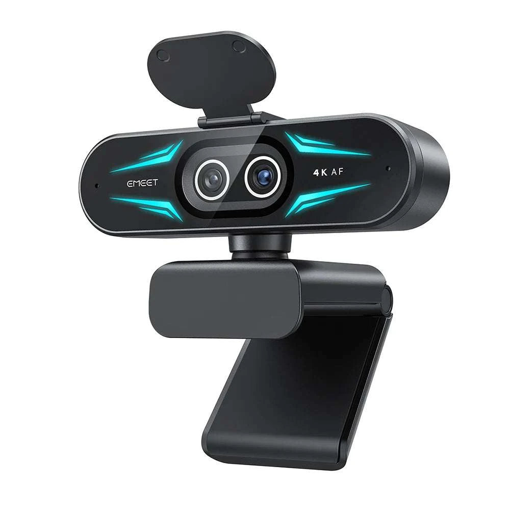 4K Webcam with Autofocus, Dual Mics & RGB Light for Streaming-4K Webcam / China Mainland
