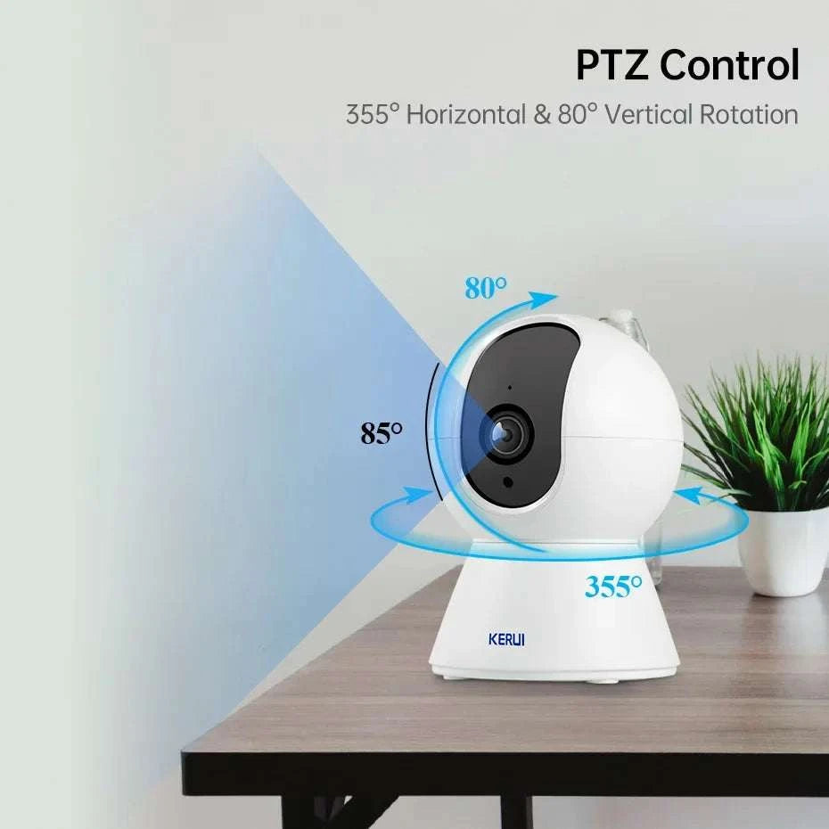 4K WiFi Indoor Security Camera with Auto Tracking & Night Vision-8MP With 32GB Card / US Plug / China Mainland