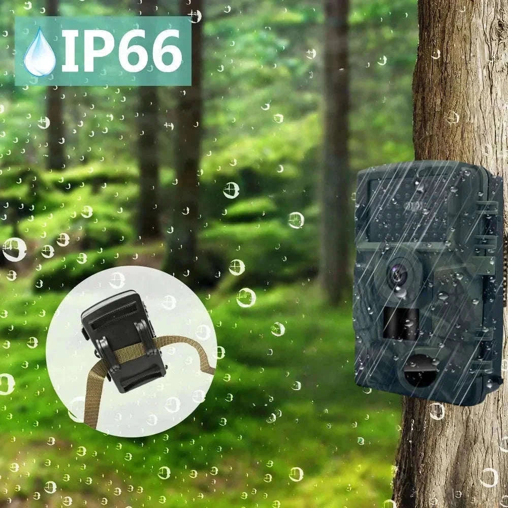 4K WiFi Trail Camera 60MP Motion Activated Night Vision IP66-PR4000W Add 128GB