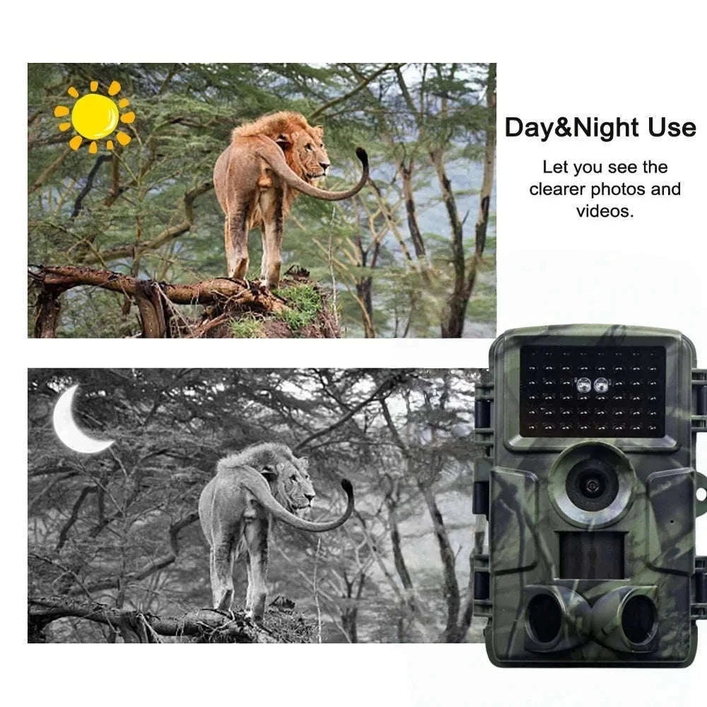 4K WiFi Trail Camera 60MP Motion Activated Night Vision IP66-PR4000W Add 128GB