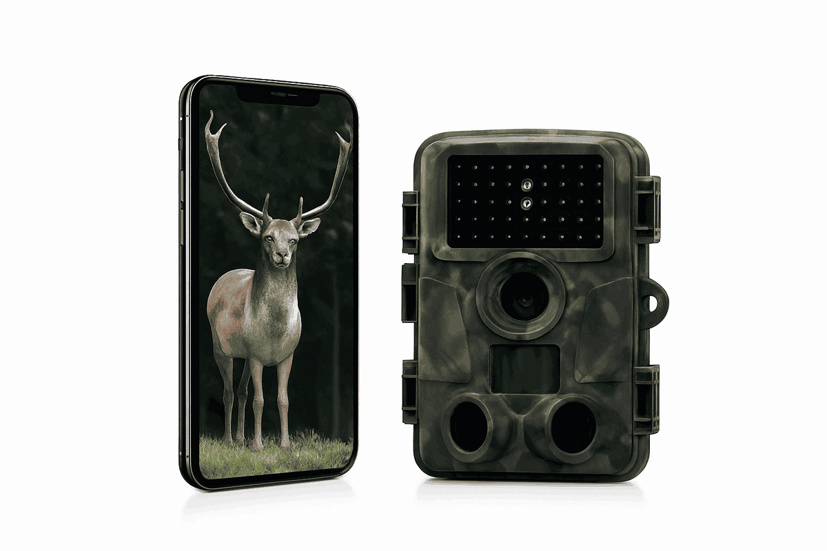 4K WiFi Trail Camera 60MP Motion Activated Night Vision IP66-PR4000W Add 128GB