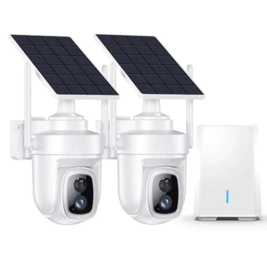 4K Wireless Solar Security Camera System with Local Storage-United States / 2Camkit