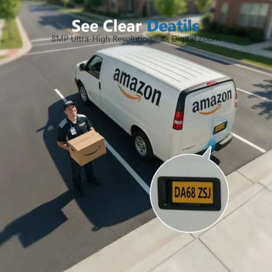 4K Wireless Solar Security Camera System with Local Storage-United States / 2Camkit
