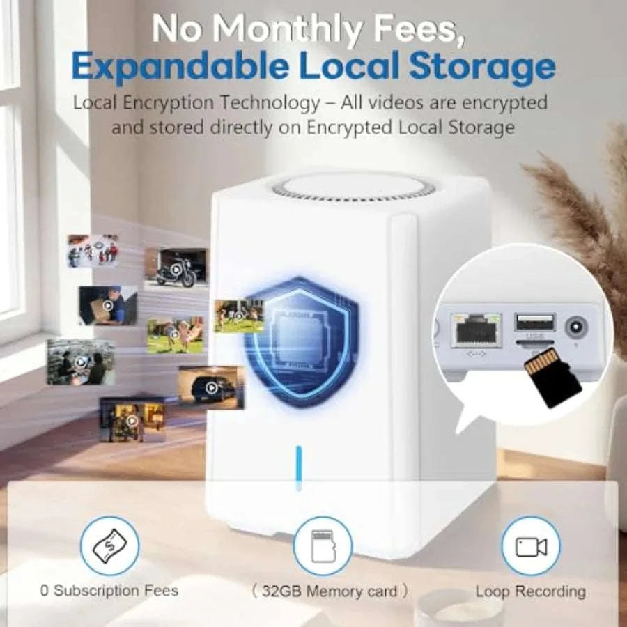4K Wireless Solar Security Camera System with Local Storage-United States / 2Camkit