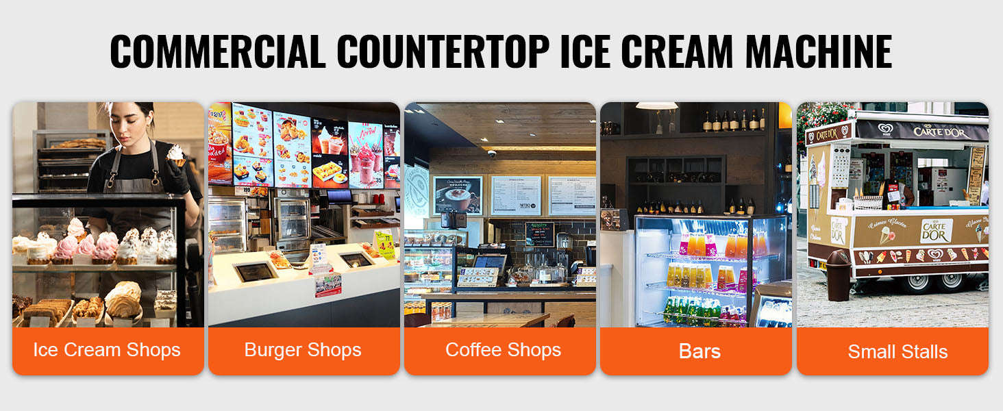 4L Commercial Countertop Soft Serve Ice Cream Maker with Touch Screen and Auto Clean-4L type 2 / spain