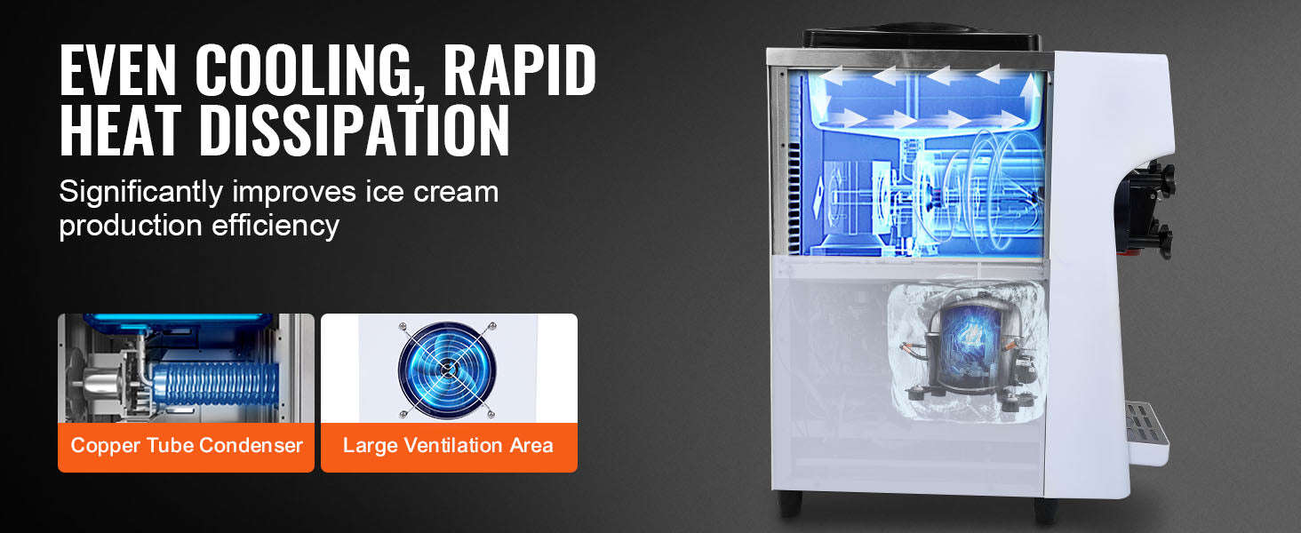 4L Commercial Countertop Soft Serve Ice Cream Maker with Touch Screen and Auto Clean-4L type 2 / spain