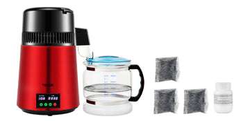 4L Countertop Water Distiller with 5-Stage Filtration & Touch Control-Silver / spain