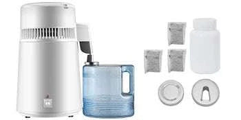 4L Stainless Steel Water Distiller 750W Countertop Purifier-4L / United States