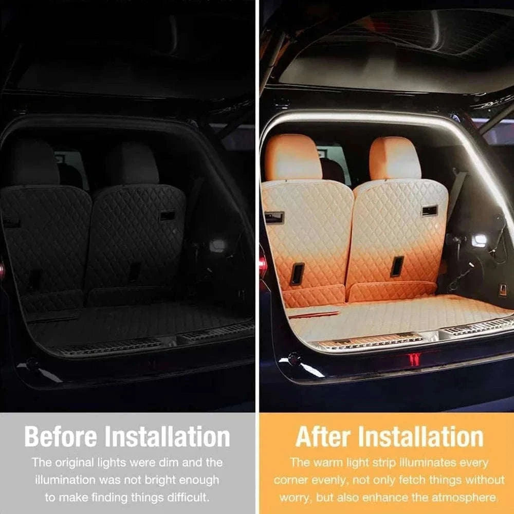 4M Auto Sensor LED Trunk Light Strip for Car Luggage Space-Poland / WHITE