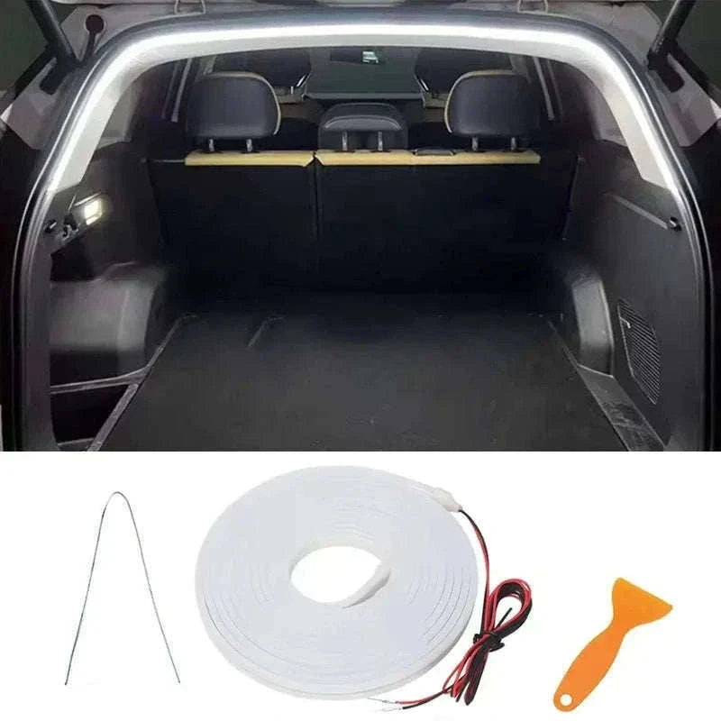 4M Auto Sensor LED Trunk Light Strip for Car Luggage Space-Poland / WHITE