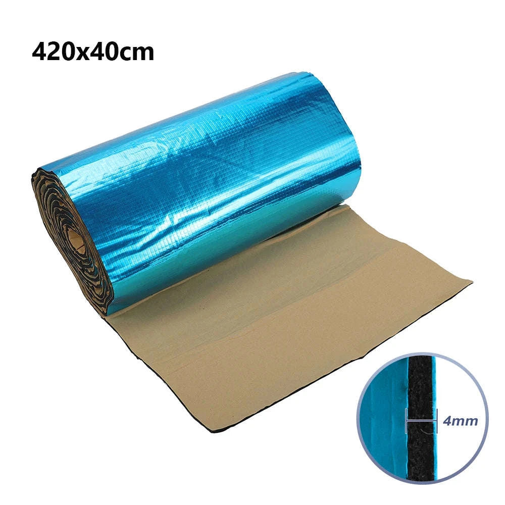 4mm Aluminum Foil Foam Car Heat Damping Pad 18 sqft 40 x 420 cm-5mm 63x100cm6.8sqft