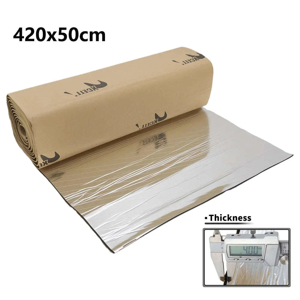 4mm Aluminum Foil Foam Car Heat Damping Pad 18 sqft 40 x 420 cm-5mm 63x100cm6.8sqft