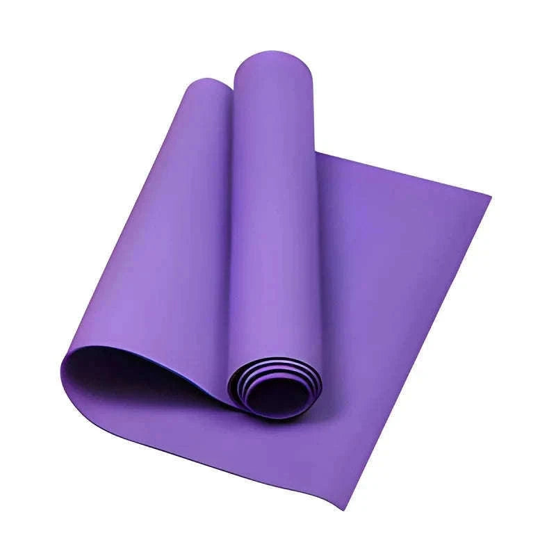 4mm EVA Yoga Mat for Pilates, Stretching and Fitness-black