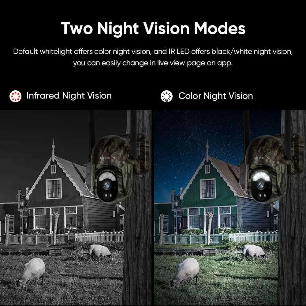 4MP 4G Solar Security Camera with Human and Animal Detection-1PCS / Poland